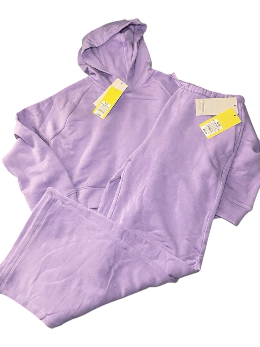 All in Motion Girls Lavender Hoodie Wide Leg Pants Set Size M 8 NWT